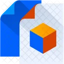 3 D Design File  Icon
