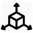 3 D Dimension  Icon