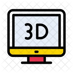 3 D Display  Icon