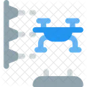 3D-Druckverfahren mit Drohnen  Symbol