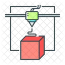 D Druck Drucken 3 D Druck Symbol