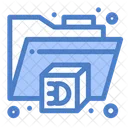 3 D Folder  Icon
