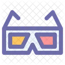 3 D Glass  Icon