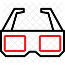 3 D Glasses  Icon