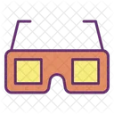 D Glasses D Goggles Cinema Goggles Icon