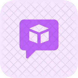 3 D Model Chat  Icon