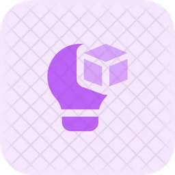 3 D Model Lamp  Icon