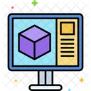 3 D Modeling  Icon