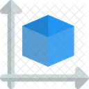 3D-Modellgröße  Symbol