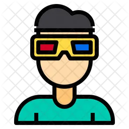 3 D Movie  Icon