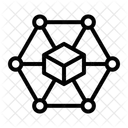3 D Network  Icon
