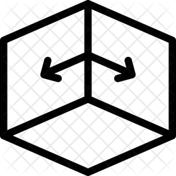 3 D Outside Framework  Icon