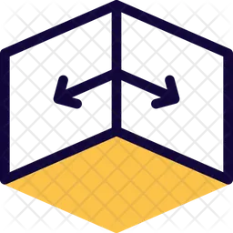 3 D Outside Framework  Icon