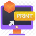 3 D Print  Icon