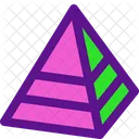 3 D Pyramid  Icon