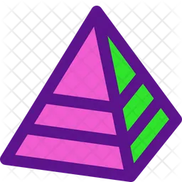 3 D Pyramid  Symbol