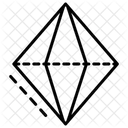 3D Rechteckige Doppelpyramide  Symbol