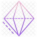 3D Rechteckige Doppelpyramide  Symbol