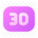 3 D Resolution Icon