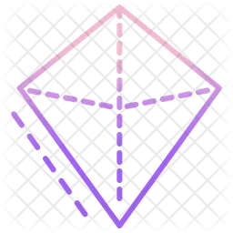3 D Rhombus  Icon