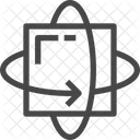 3 D Rotate  Icon