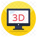 3 D Screen  Icon
