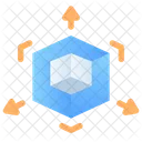 3 D Shape Size Cube Icon