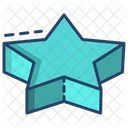 3 D Star Star 3 D Shapes Icon
