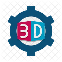 3 D Technology  Icon