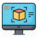 3 D Technology 3 D Cube Icon