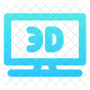 3 D Television  Icon