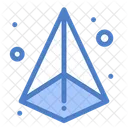 3 D Triangle  Icon
