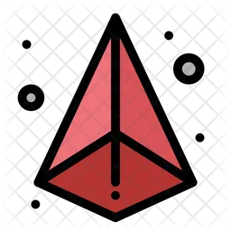 3 D Triangle  Icon