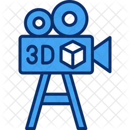 3 D Video  Icon