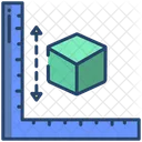 3D Würfelmaß  Symbol