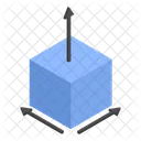 3 Dimensional Square  Icon