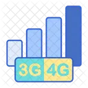3 G And 4 G Network  Icon