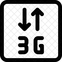 Transferencia de datos 3G  Icono