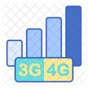 3G- und 4G-Netzwerk  Symbol