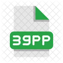 Gpp Gpp Multimedia File Video File Icon