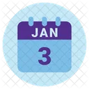 Januar Datum Kalender Symbol