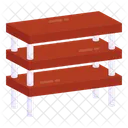 3 Level Table  Icon