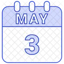 May Calendar Date Icon