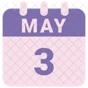 May Calendar Date Icon