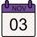 3 November Month November Icono