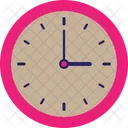 3 Oclock Analog Clock  Icon