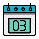 3 Datum Kalender Symbol