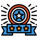 3 Start Badge Badge Award Icon