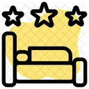 Drei-Sterne-Bett  Symbol