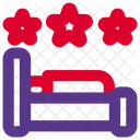 Drei-Sterne-Bett  Symbol